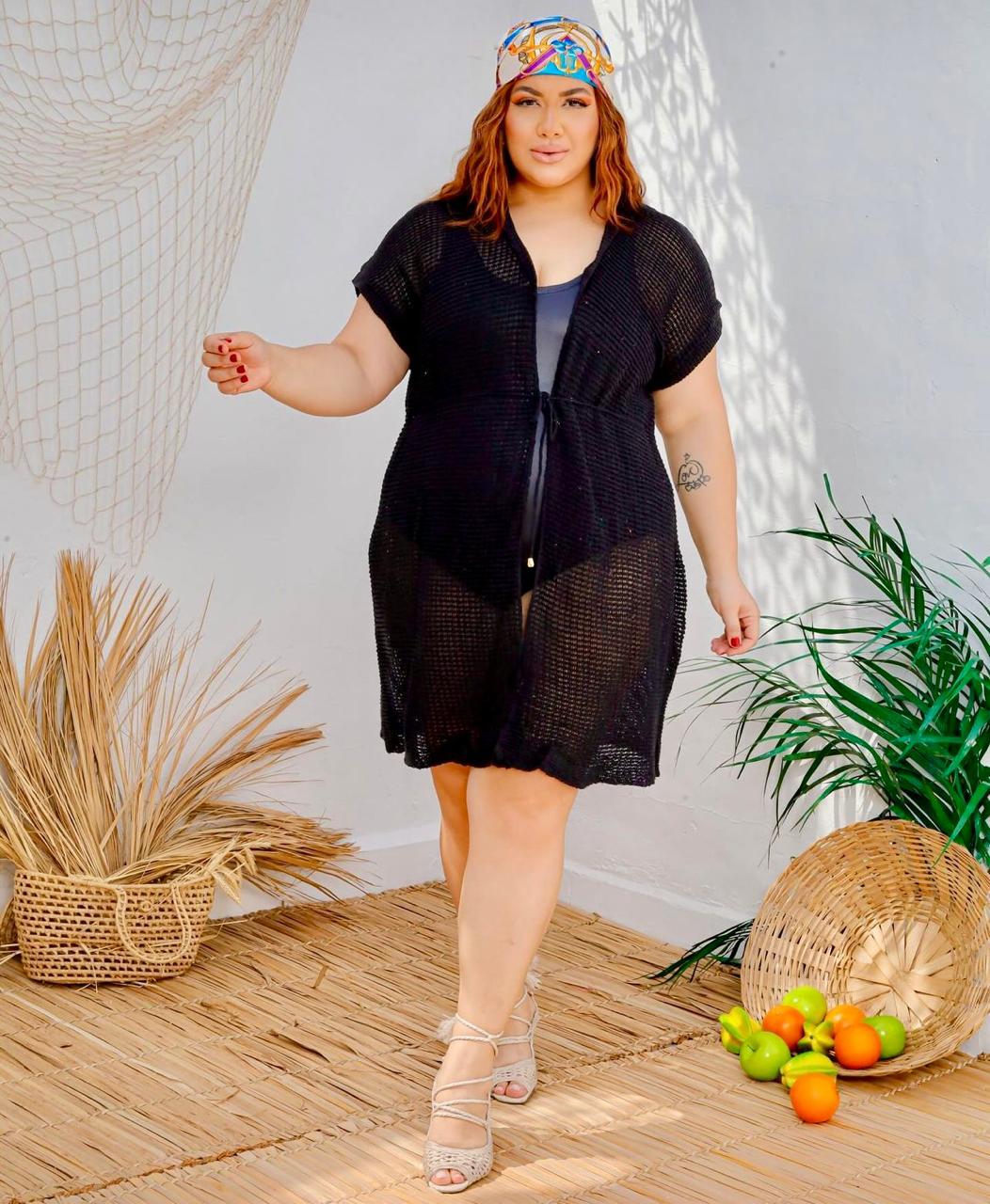 Saída de praia plus size