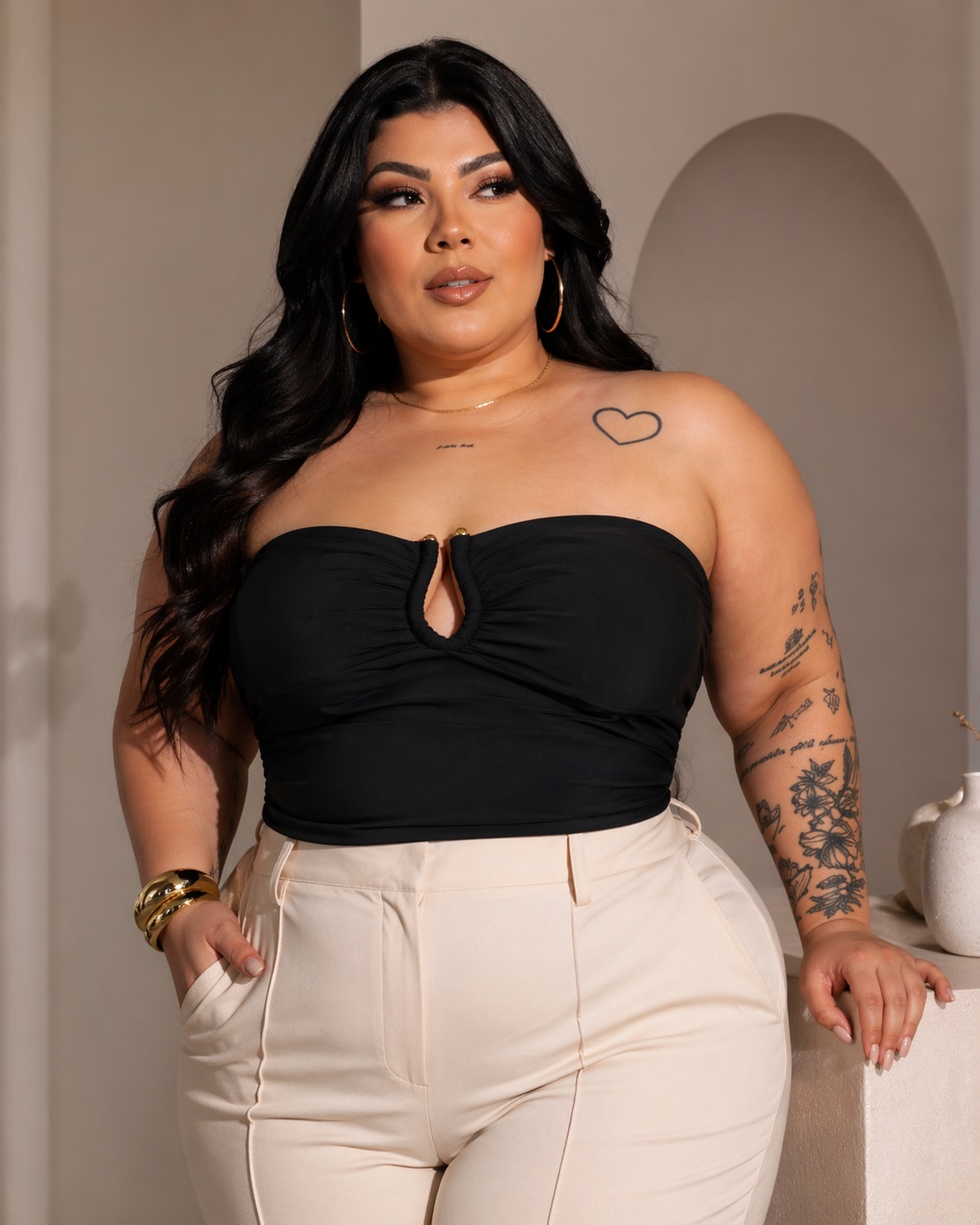 Blusa Tomara que Caia Plus Size